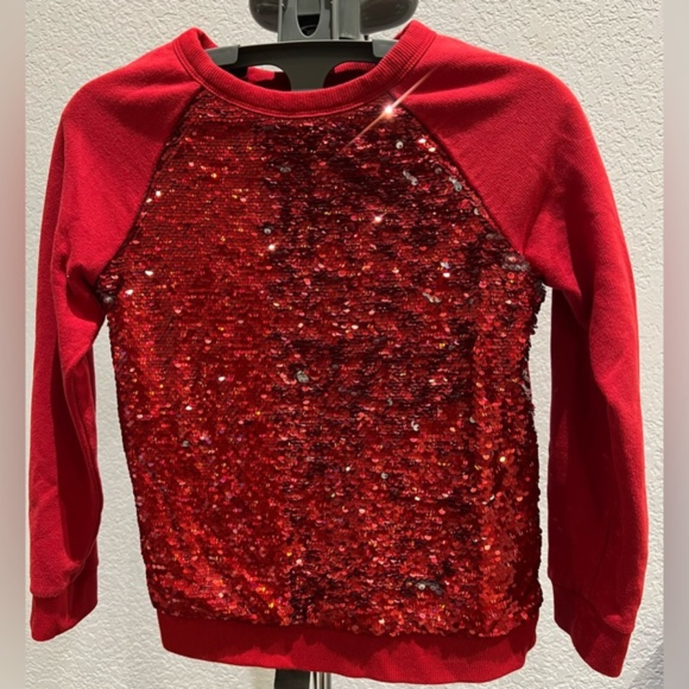 Fun sequins pullover for girls size M (7/8)